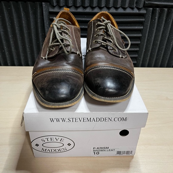 Steve Madden Kesslo Cap Toe Oxford Men's
Leather Dress Shoe - Picture 1 of 5